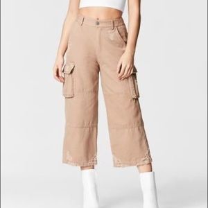 Carmar LF distressed cargo wide leg pant